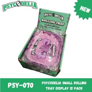PSYCODELIA ROLLING TRAY SMALL DISPLAY 12 PACK - STRAINS