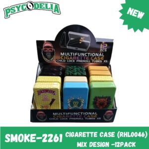 CIGARETTE CASE (RHL0046) MIX DESIGN -12PACK