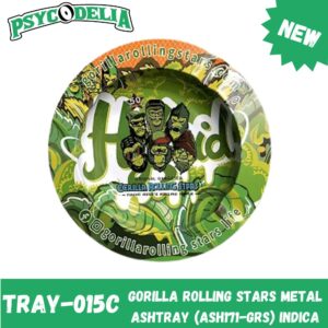 GORILLA ROLLING STARS METAL ASHTRAY (ash171-grs) INDICA