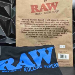 RAW BLACK SHIRT BLUE RAW LOGO S RPRAWR22093S