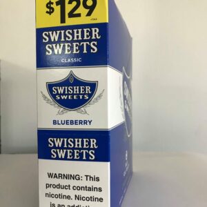 SWISHER SWEETS 2PACK BOX w/15 BLUEBERRY