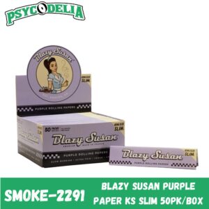BLAZY SUSAN PURPLE PAPER (KING SIZE SLIM) 50/PACK