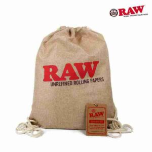 RAW DRAWSTRING BAG TAN