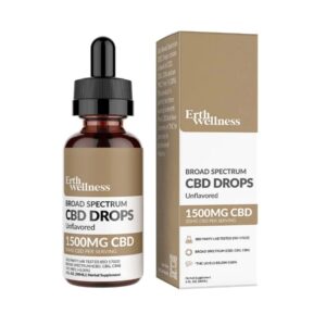 ERTH WELLNESS CBD TINCTURE 1500MG -30/ML - UNFLAVORED