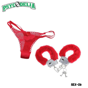 SEX TOYS SET DE ESPOSAS CON TANGA WJ2220-16