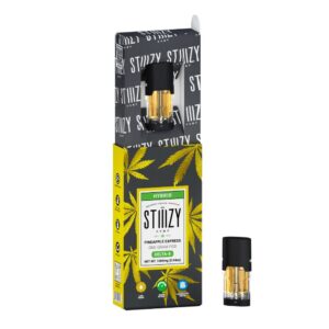 STIIIZY DELTA 8 -1G PINEAPPLE EXPRESS + ORIGNAL BLACK BATTERY + CHARGING CABLE - 5 PACK