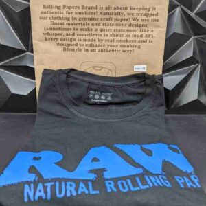 RAW BLACK SHIRT BLUE RAW LOGO 2XL RPRAWR220932X