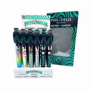 PSYCODELIA BATTERY TWIST DISPLAY 30PCS MIX COLOR