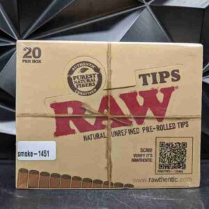 RAW 949 UNBLEACHED PRE-ROLLED TIPS 20 BOX