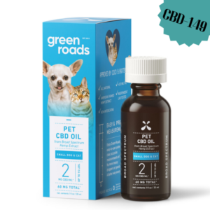 GREEN ROADS - 4/Pack - 60mg - Small Dog Y Cat CBD Pet Drops