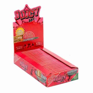 JUICY JAYS ROLLING PAPPER 24/Pack 1 1/4 RASPBERRY
