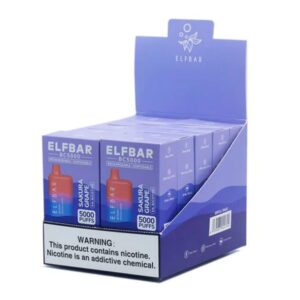 Elf Bar BC 5000 Disposable 5% (10/pack 130ml) Sakura Grape