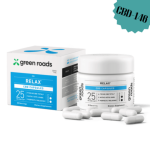 GREEN ROADS - 4/Pack - 750mg - Relax CBD Capsules