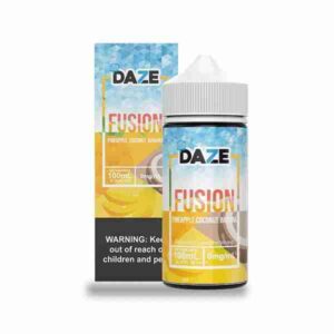 DAZE FUSION 100ml PINEAPPLE COCONUT BANANA ICE 0mg
