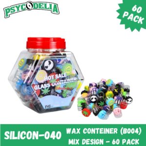 WAX CONTEINER (B004) MIX DESIGN - 60 PACK