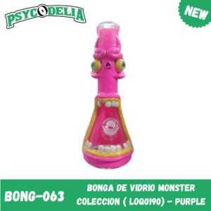 BONGA DE VIDRIO MONSTER COLECCION ( LOQ0190) - ROSE