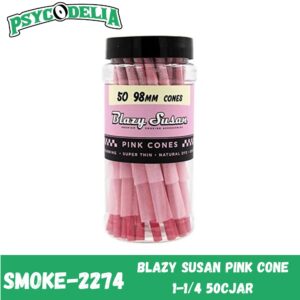 BLAZY SUSAN PINK CONE (SIZE 1 1/4) 50/PACK