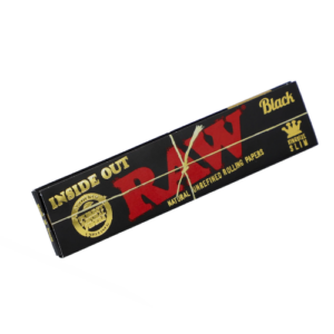 RAW PAPER BLACK KING SIZE SLIM INSIDE OUT 50 PER BOX