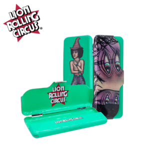 LION ROLLING CIRCUS TIN ROLLING PAPER VERDE RUBY