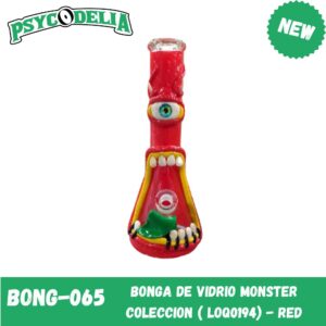 BONGA DE VIDRIO MONSTER COLECCION ( LOQ0194) - RED