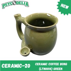 CERAMIC COFFEE BONG (LTN0014) GREEN