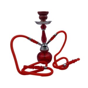 HOOKAH 12IN (US4014-2H) 2 MANGUERAS - RED