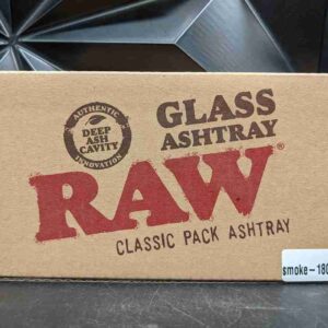 RAW GLASS ASHTRAY