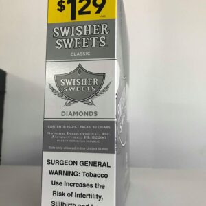 SWISHER SWEETS 2PACK BOX w/15 DIAMONDS