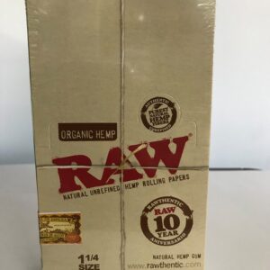 RAW PAPER ORGANIC 1 1/4 24/CAJA