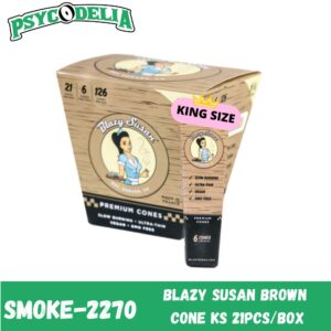 BLAZY SUSAN BROWN CONE (KING SIZE) 21/PACK