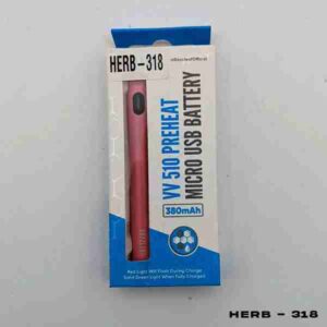 DAZZLEAF VV 510 PREHEAT BATTERY RED