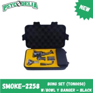 BONG SET (TON0050) W/BOWL Y BANGER -BLACK