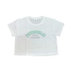 PSYCODELIA OVER SIZE CROP TOP - GIRL -M