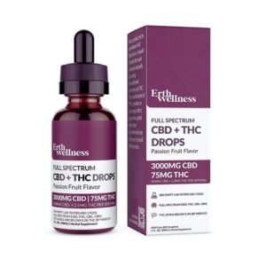 ERTH WELLNESS CBD+THC Drops TINCTURE 3000MG -30/ML - FULL SPECTRE