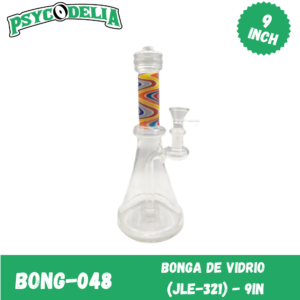 BONGA DE VIDRIO (JLE-321) - 9IN