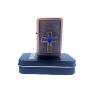 ENCENDEDOR BRONZE COLOR COBRE CRUZ #1