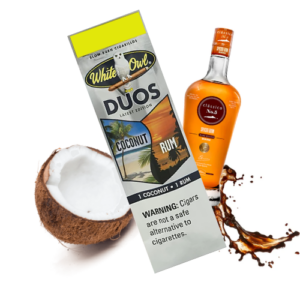 WHITE OWL BOX w/15 COCONUT RUM DUOS