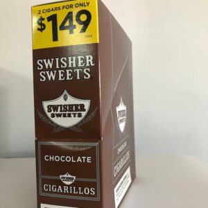 SWISHER SWEETS 2PACK BOX w/15 CHOCOLATE