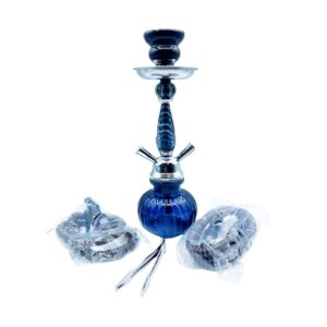 HOOKAH 12IN (US4014-2H) 2 MANGUERAS - BLACK
