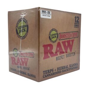 RAW CONE WRAPS W/TERP ROCKET BOOST LEMON JACK -12/Display