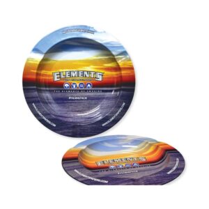 ELEMENTS METAL ASHTRAY BLUE