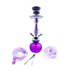 HOOKAH 12IN (US4014-2H) 2 MANGUERAS - PURPLE