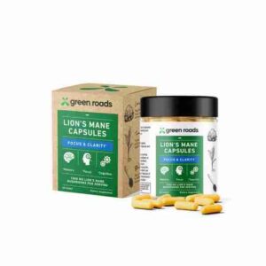 GREEN ROADS - 24/Pack - 500mg - Lion's Mane Focus Y Clarity Mushroom Capsules