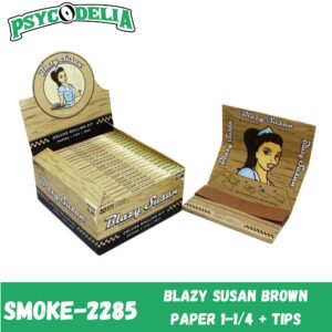 BLAZY SUSAN BROWN PAPER+TIPS (SIZE 1 1/4) 20/PACK