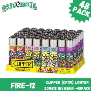 CLIPPER LIGHTER (48/PACK) - ZOMBIE INVASION
