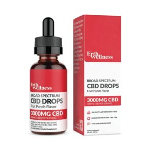 ERTH WELLNESS CBD TINCTURE 3000MG -30/ML - FRUIT PUNCH