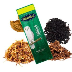 WHITE OWL BOX w/15 EMERALD