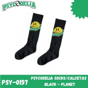 PSYCODELIA SOCKS/CALCETAS BLACK - PLANET