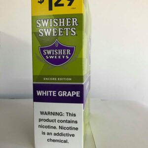 SWISHER SWEETS 2PACK BOX w/15 WHITE GRAPE