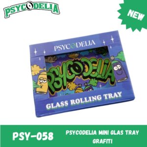 PSYCODELIA GLASS TRAY MINI - GRAFITI